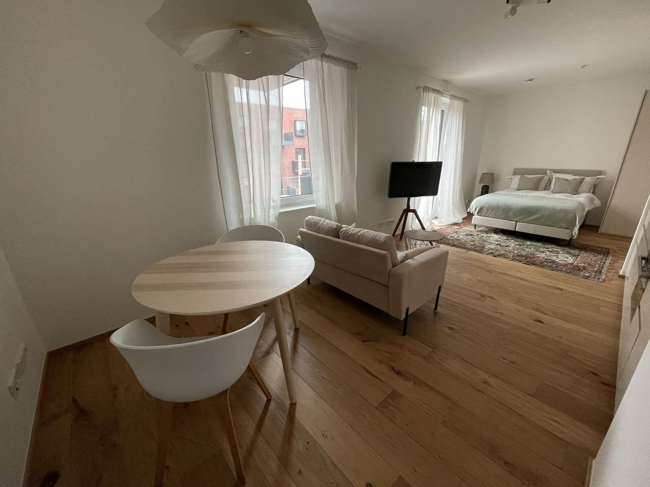 Mainz: Flößerhof Zollhafen, Erstbezug, klasse Apartment am Wasser mit Balkom 